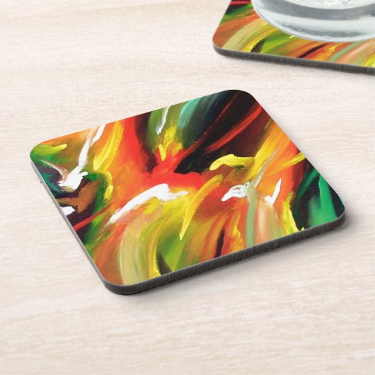 Abstrakter Expressionismus Untersetzer (Linke Seite)