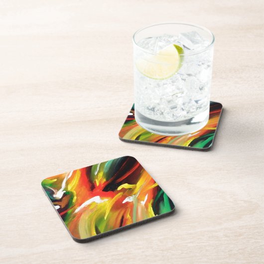 Abstrakter Expressionismus Untersetzer (Rechte Seite)