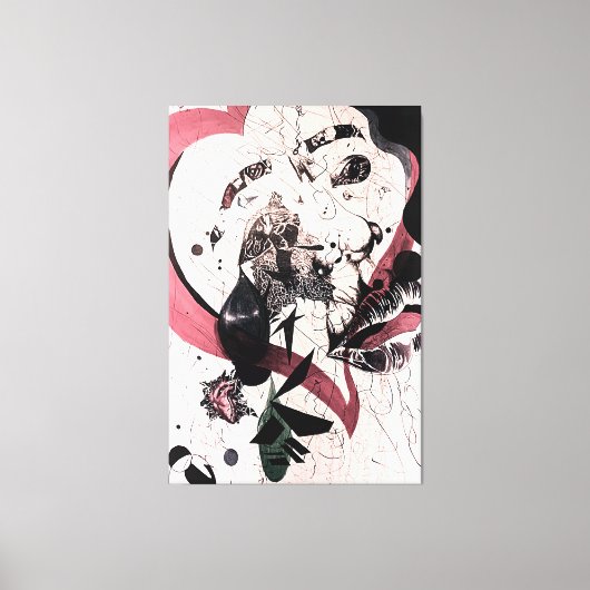 Abstrakter Expressionismus Wall Art: Mixed Media Leinwanddruck (Vorderseite)