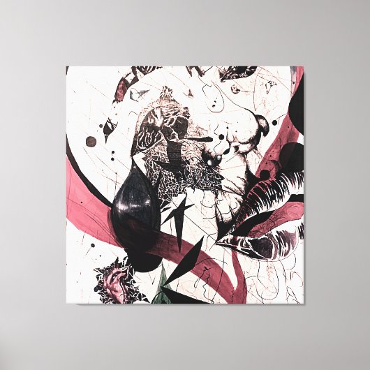 Abstrakter Expressionismus Wall Art: Mixed Media Leinwanddruck (Vorderseite)