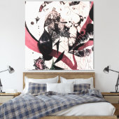 Abstrakter Expressionismus Wall Art: Mixed Media Leinwanddruck (Insitu (Schlafzimmer))