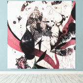 Abstrakter Expressionismus Wall Art: Mixed Media Leinwanddruck (Insitu (Holzboden))