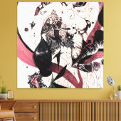 Abstrakter Expressionismus Wall Art: Mixed Media Leinwanddruck (Insitu (Wohnzimmer))