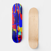 Abstrakter Expressionist 02 Skateboard (Vorderseite)