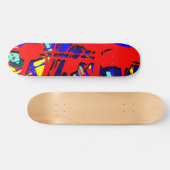 Abstrakter Expressionist 03 Skateboard (Horizontal)