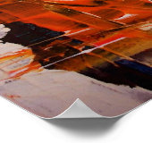 Abstrakter Expressionist Art Poster Moderne Prints (Ecke)