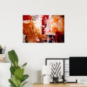 Abstrakter Expressionist Art Poster Moderne Prints (Heimbüro)