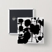 Abstrakter Expressionist Button (Vorne & Hinten)