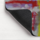 Abstrakter Expressionist in Graurot Mousepad (Ecke)