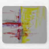 Abstrakter Expressionist in Graurot Mousepad (Vorne)