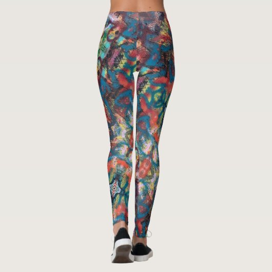 Abstrakter Expressionist Leggings (Rückseite)