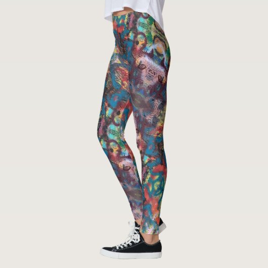 Abstrakter Expressionist Leggings (Links)