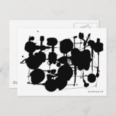 Abstrakter Expressionist Postkarte (Vorne/Hinten)