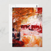 Abstrakter Expressionist Postkarte (Vorne/Hinten)