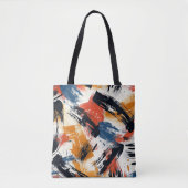 Abstrakter Expressionist Tote Bag | Bold Artistic Tasche (Vorderseite)