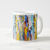 Abstrakter Expressionistischer Becher Jumbo-Tasse (Vorderseite Rechts)