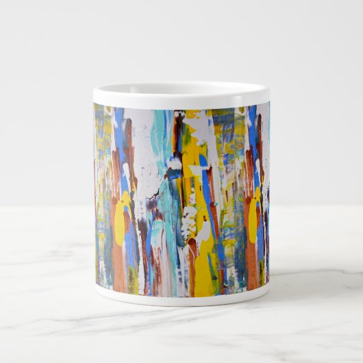 Abstrakter Expressionistischer Becher Jumbo-Tasse (Vorderseite)