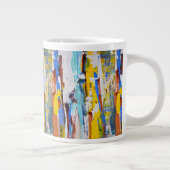 Abstrakter Expressionistischer Becher Jumbo-Tasse (Rechts)