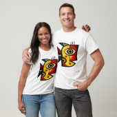 Abstrakter expressionistischer Fisch | Moderne geo T-Shirt (Unisex)