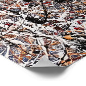 Abstrakter expressionistischer Freiheitsstatue-Dri Poster (Ecke)