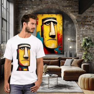 Abstrakter Expressionistischer Gesichtsausdruck T-Shirt
