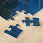 Abstrakter Expressionistischer Ölfarbspritzer-Puzz Puzzle (Seite)