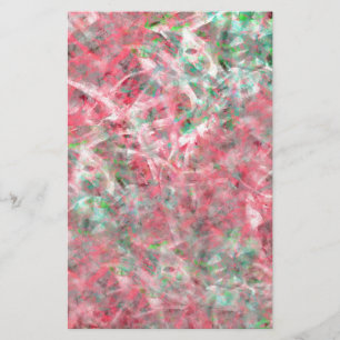 Abstrakter expressionistischer Tanz in Rosa und Gr Briefpapier