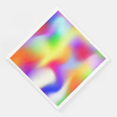 Abstrakter extravaganter Verlauf bei Regenbogen Serviette (Ecke)