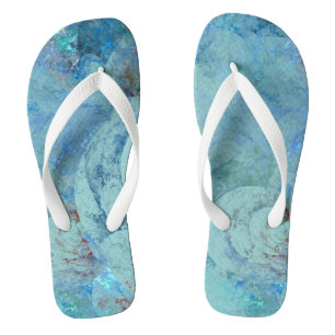Abstrakter Fall Blue Opal für RAZR Badesandalen