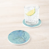 Abstrakter Fall Blue Opal für RAZR Getränkeuntersetzer (Seite)