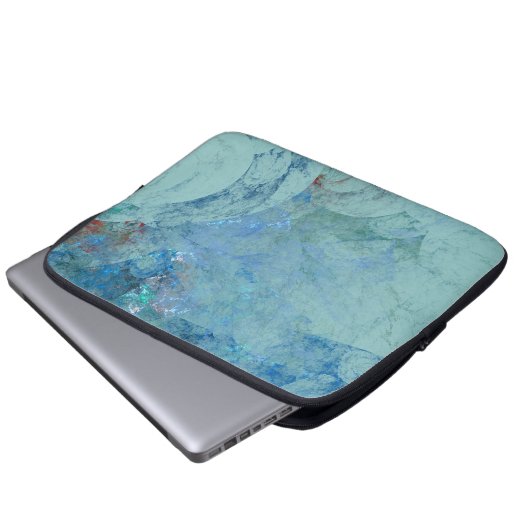 Abstrakter Fall Blue Opal für RAZR Laptopschutzhülle (Vorne Knopf)