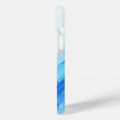 Abstrakter Fall für blaue Wasserfarbe Case-Mate iPhone Hülle (Rückseite / Links)