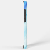 Abstrakter Fall für blaue Wasserfarbe Samsung Galaxy Hülle (Rechte Seite)