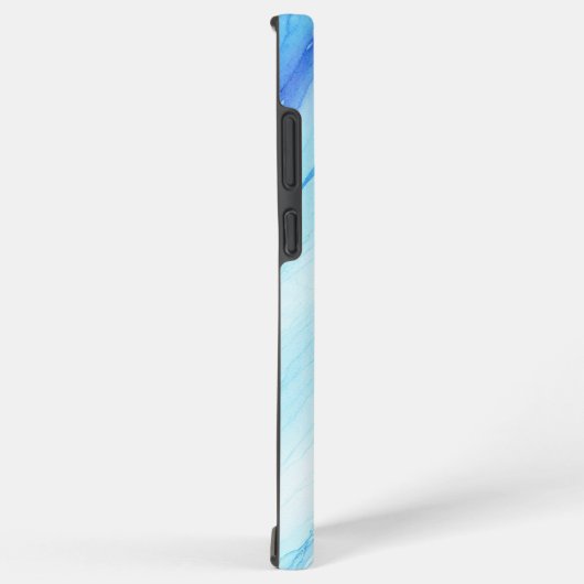 Abstrakter Fall für blaue Wasserfarbe Samsung Galaxy Hülle (Rechte Seite)