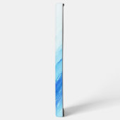 Abstrakter Fall für blaue Wasserfarbe Samsung Galaxy Hülle (Linke Seite)