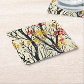 Abstrakter Fall in Skandinavien Rechteckiger Pappuntersetzer (angewinkelt)