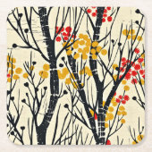 Abstrakter Fall in Skandinavien Rechteckiger Pappuntersetzer (Vorderseite)