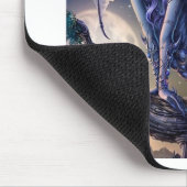 Abstrakter Fantasie-Drache-Mädchen-Flirt Mousepad (Ecke)