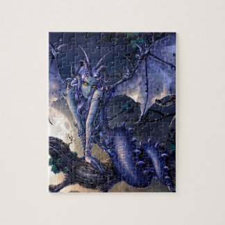 Abstrakter Fantasie-Drache-Mädchen-Flirt Puzzle