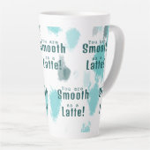 Abstrakter Farbabstrich Blau, Grau, Grün Milchtasse (Rechte Ecke)