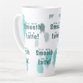 Abstrakter Farbabstrich Blau, Grau, Grün Milchtasse (Linke Ecke)