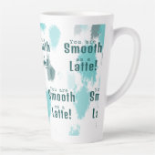 Abstrakter Farbabstrich Blau, Grau, Grün Milchtasse (Rechts)