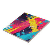 Abstrakter Farbabstrich im Retro-Comic-Stil (2) Fliese (Seite)