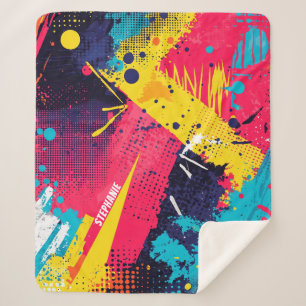 Abstrakter Farbabstrich im Retro-Comic-Stil (2) Sherpadecke