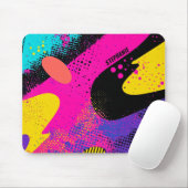 Abstrakter Farbabstrich im Retro-Comic-Stil (3) Mousepad (Mit Mouse)