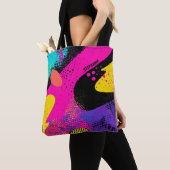 Abstrakter Farbabstrich im Retro-Comic-Stil (3) Tasche (Von Nahem)