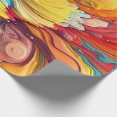 Abstrakter Farbanstrich Spritzer Art (12) Geschenkpapier (Ecke)