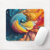 Abstrakter Farbanstrich Spritzer Art (12) Mousepad (Mit Mouse)