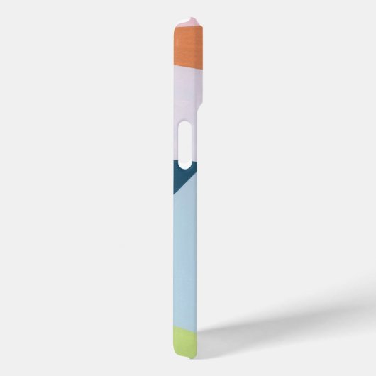 Abstrakter Farbblock Art Custom Monogram Initial Case-Mate iPhone Hülle (Rückseite / Rechts)