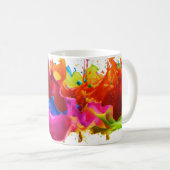 Abstrakter Farbdruck 11 oz Tasse (VorderseiteRechts)